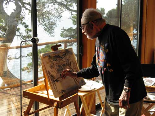 Lawrence Halprin at Sea Ranch. Photo by Charles Birnbaum. Courtesy of The Cultural Landscape Foundation.