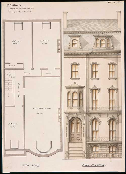 P.D. Wallis House, Boston, Massachusetts, 1858. Luther Briggs, Jr., architect. Courtesy Historic New England.