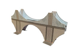 Suspension Bridge paper model
