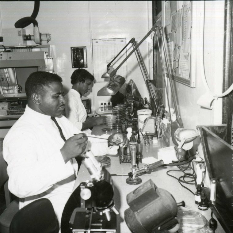 Laboratory Technicians. Photograph, 1966. Courtesy U.S. National Library of Medicine. 