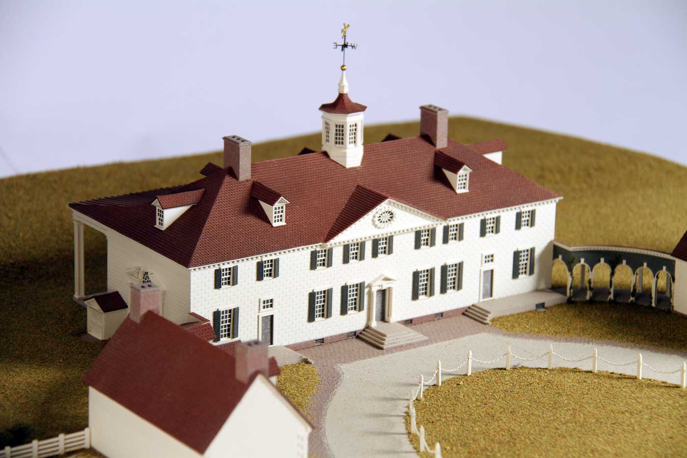 Mount Vernon, Alexandria, Virginia. Built by George Washington, mid-1700s. Model by Studios Eichbaum + Arnold, 2011. Photo by Museum staff.
