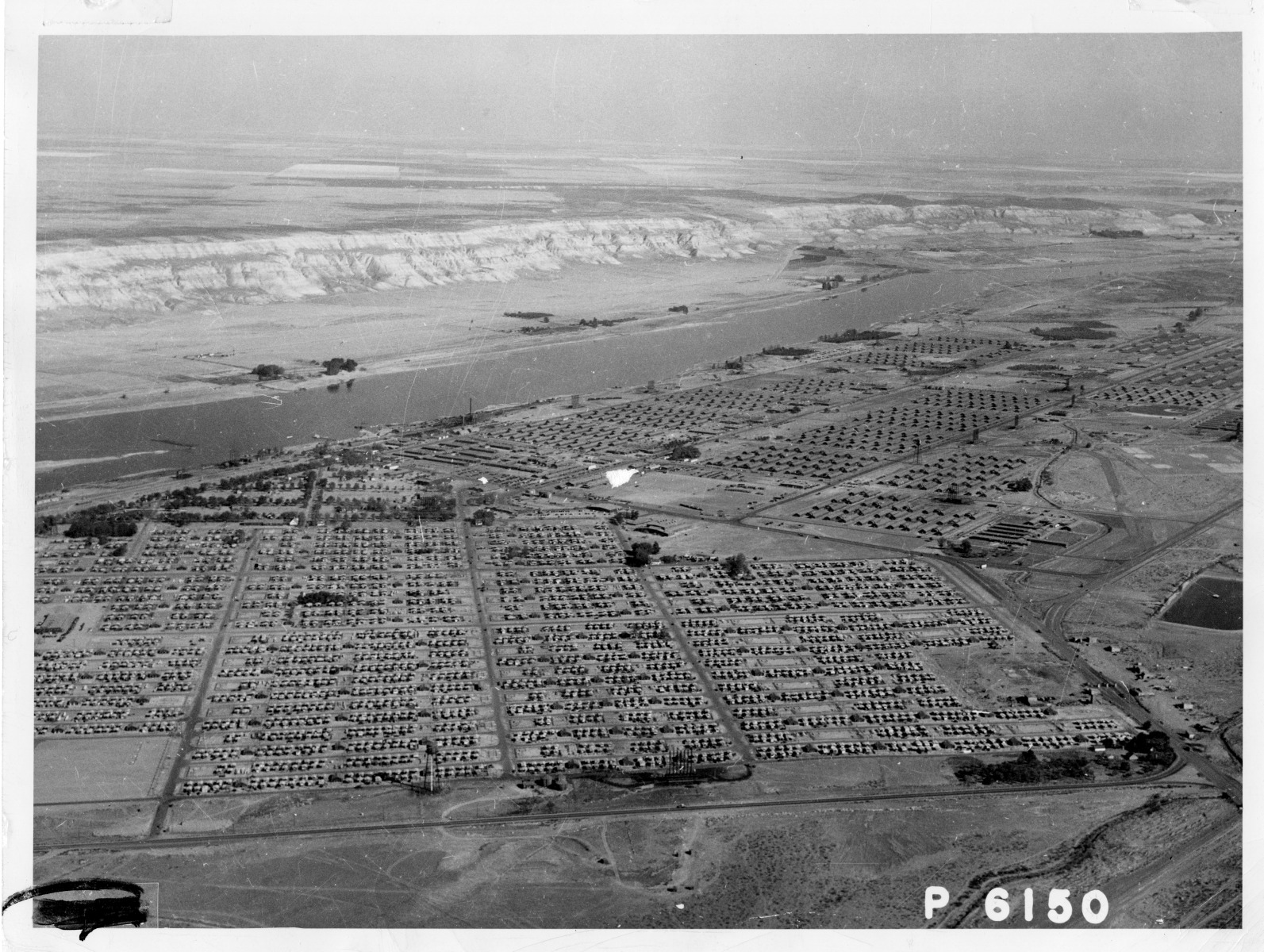 Aerial View Of Hanford Construction Camp