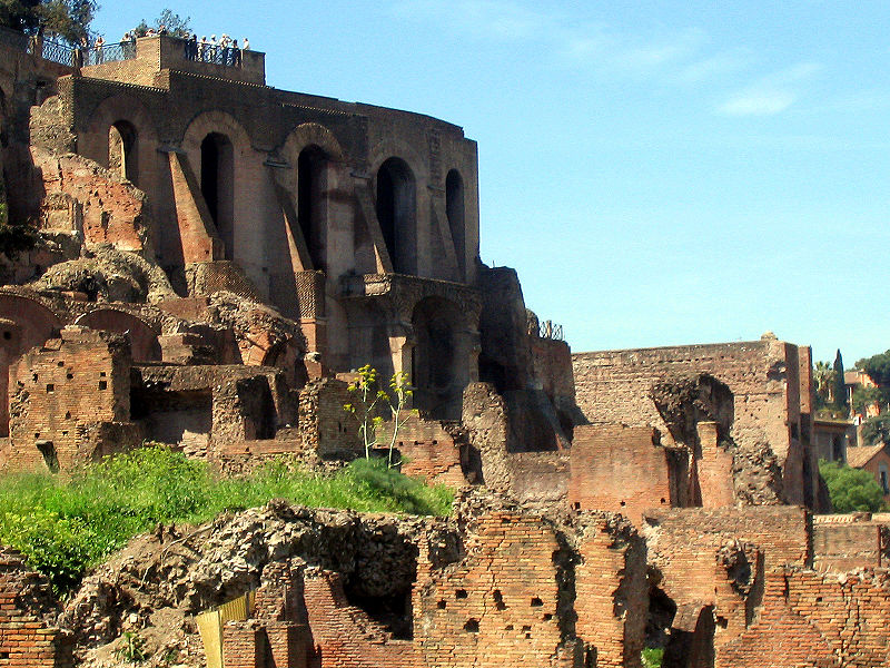 Terracing extended the usable area of the Palatine Hill
