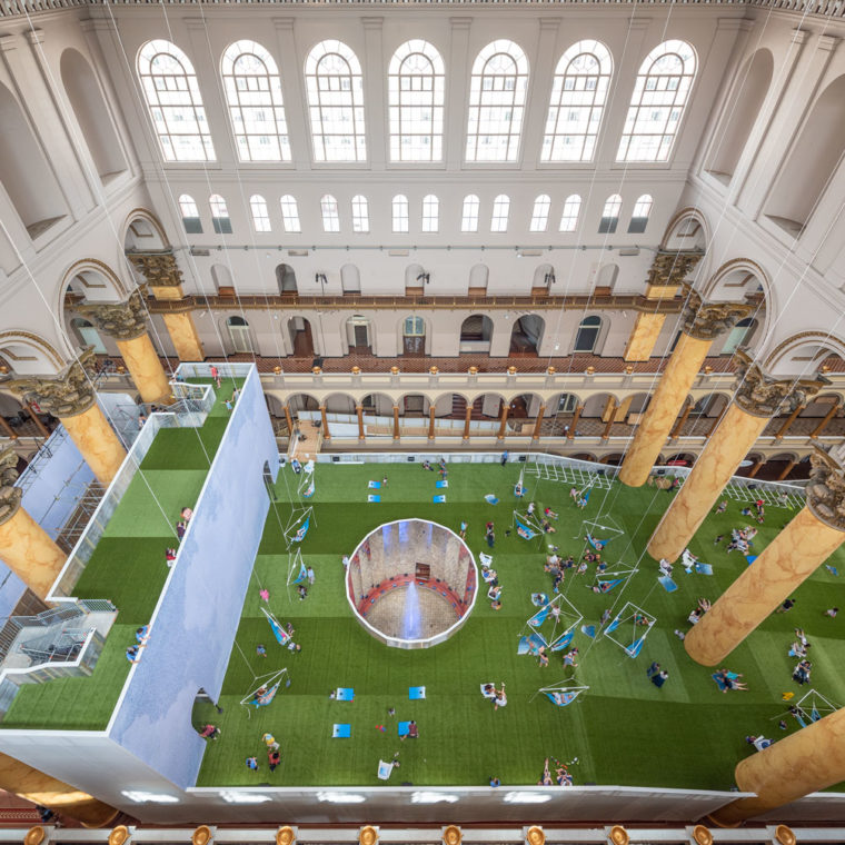 Lawn At The National Building Museum. Photos by Timothy Schenck. 