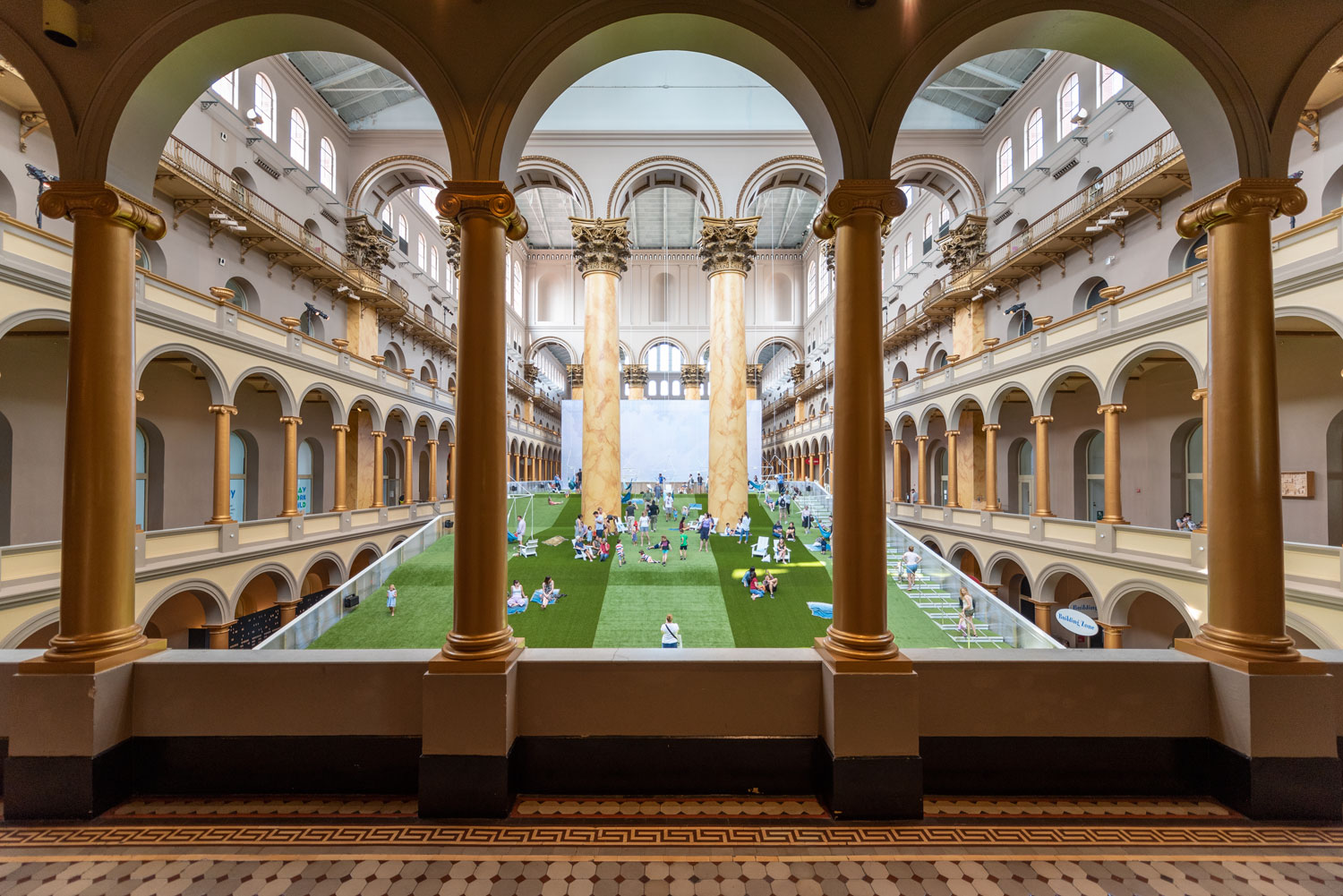 Lawn At The National Building Museum. Photos by Timothy Schenck.
