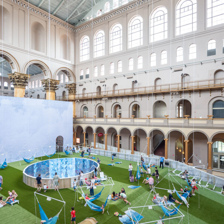 Lawn At The National Building Museum. Photos by Timothy Schenck. 