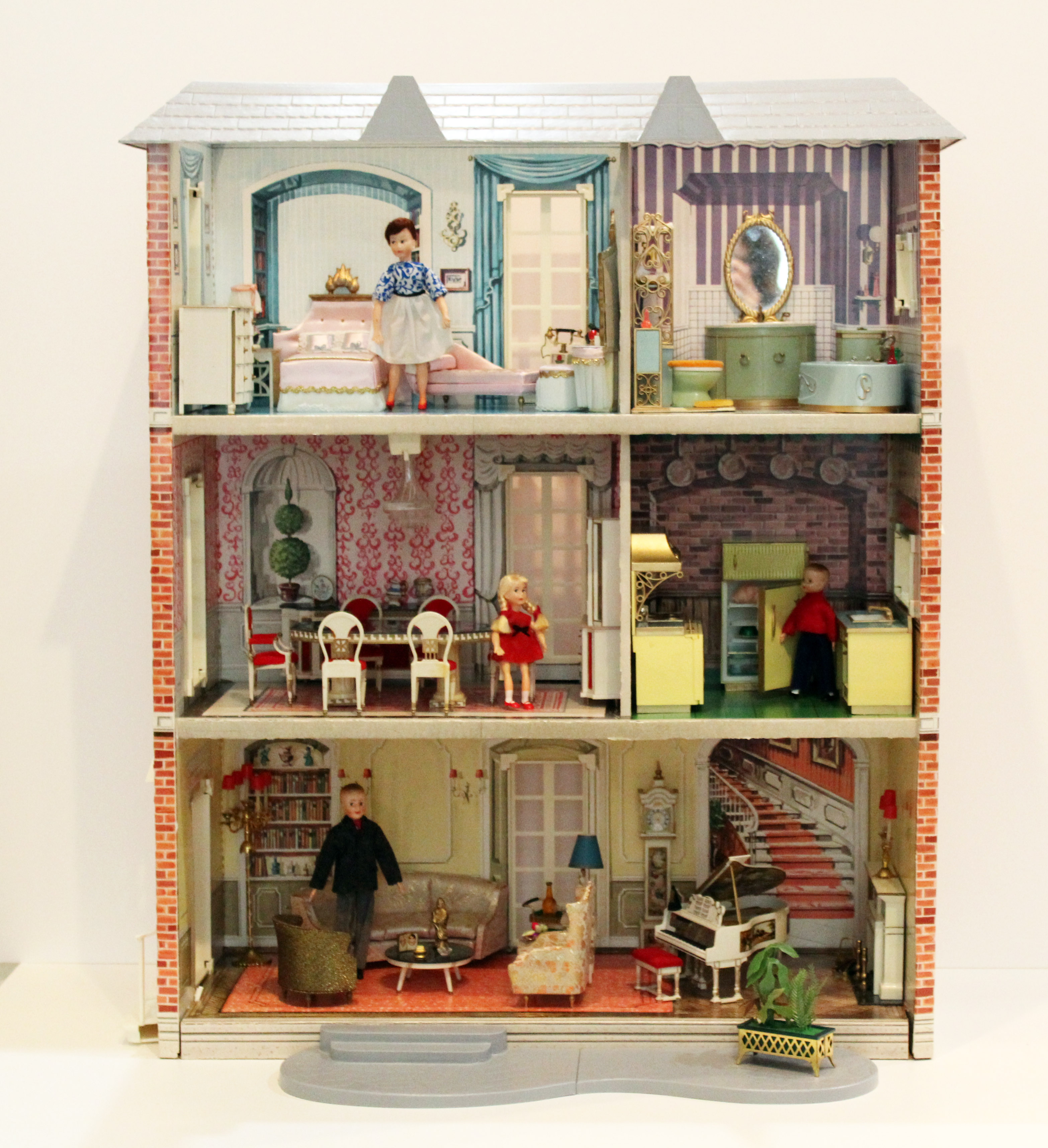 Class Pink Wooden Furniture Dolls House Kitchen Set Miniature No Dolls 