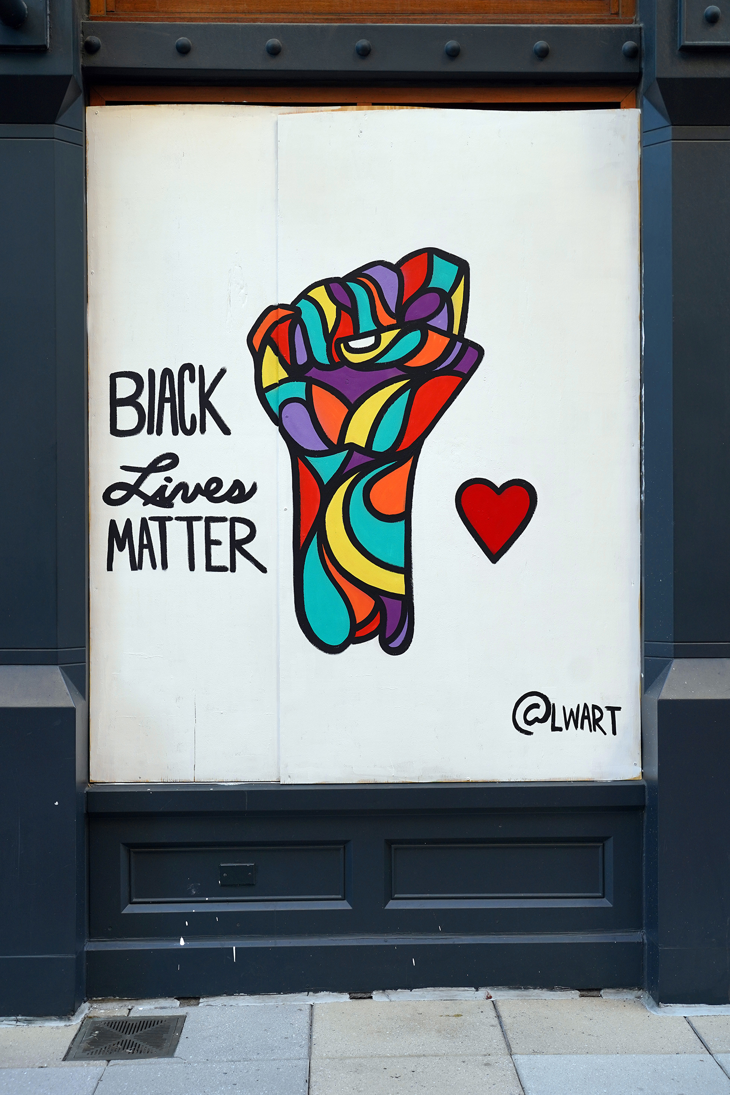 Gallery Place Murals 8: Black Lives Matter, by Luther Wright