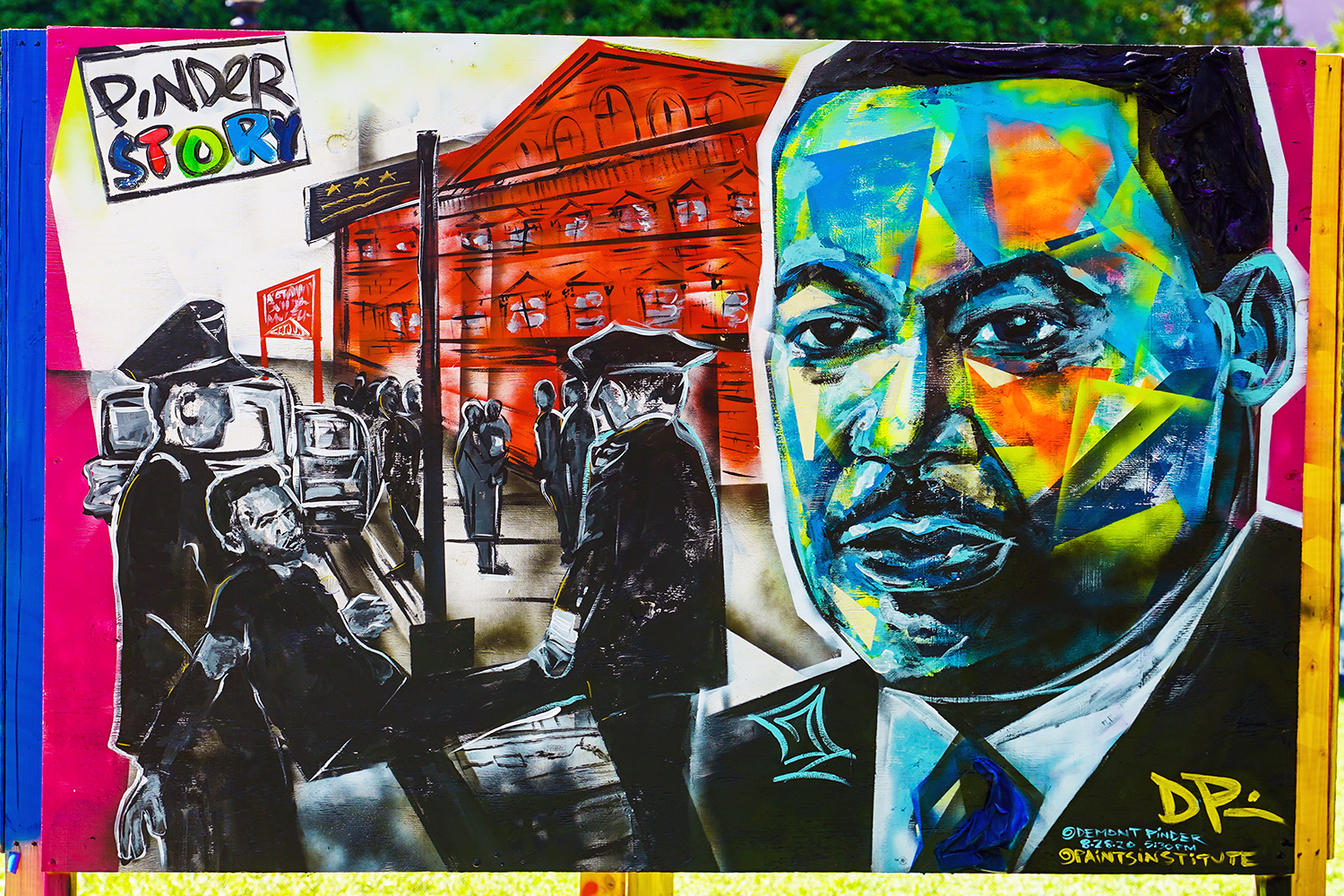Big Six Murals 2: Dr. Martin Luther King Jr., by Demont Pinder