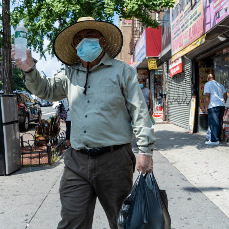 August 1, 2020: Cold water seller. 992 Southern Boulevard, Bronx, New York. © Camilo José Vergara 
